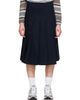 A.P.C. A.P.C. Navy Pleated Midi Skirt - 1