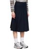 A.P.C. A.P.C. Navy Pleated Midi Skirt - 2