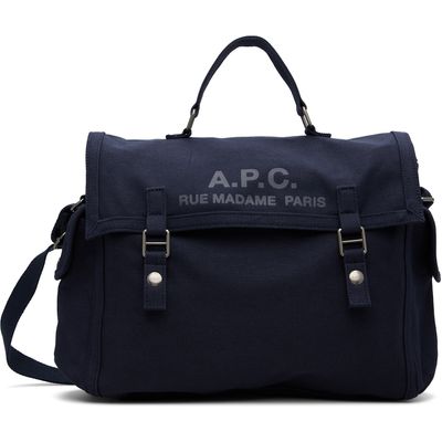 A.P.C. A.P.C. Navy 'Récupération' Messenger Bag
