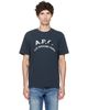 A.P.C. A.P.C. Navy Vintage-Effect T-shirt - 1