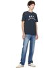 A.P.C. A.P.C. Navy Vintage-Effect T-shirt - 4