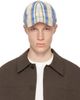A.P.C. A.P.C. Off-White & Blue Charlie Baseball Cap - 1