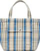 A.P.C. A.P.C. Off-White & Blue Jade Tote - 1