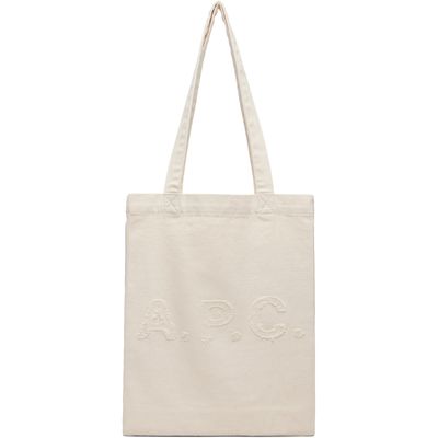 A.P.C. A.P.C. Off-White Lou Tote