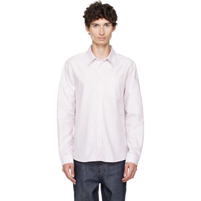 A.P.C. A.P.C. Pink & White New Greg Shirt