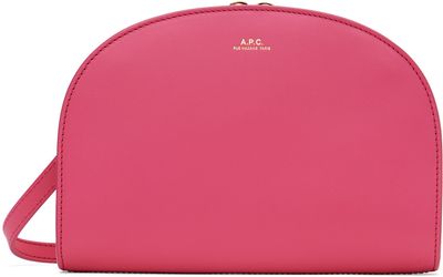A.P.C. A.P.C. Pink Demi-Lune Clutch