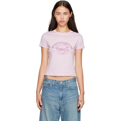 A.P.C. A.P.C. Pink Vintage Camping Logo T-shirt