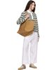 A.P.C. A.P.C. Tan Drummer Toile Tote - 4