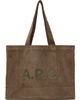 A.P.C. A.P.C. Taupe Diane Shopping Tote - 1
