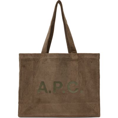 A.P.C. A.P.C. Taupe Diane Shopping Tote