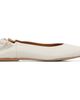 A.P.C. A.P.C. White Smooth Leather Ballerina Flats - 1