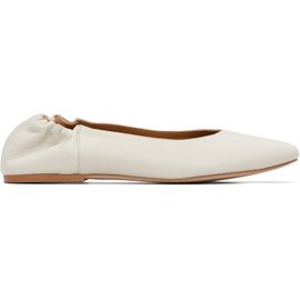 A.P.C. A.P.C. White Smooth Leather Ballerina Flats