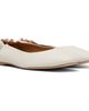A.P.C. A.P.C. White Smooth Leather Ballerina Flats - 4