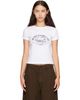 A.P.C. A.P.C. White Vintage-Effect Camping Logo T-shirt - 1