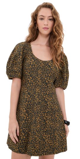 Apiece Apart Apiece Apart Anni Scoop Mini Dress Leo Floral Midnight