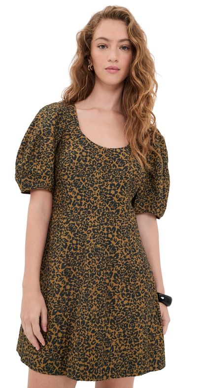 Apiece Apart Apiece Apart Anni Scoop Mini Dress Leo Floral Midnight