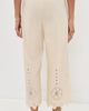 Apiece Apart Apiece Apart Embroidered Kari Pull On Pants Ecru - 3