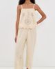 Apiece Apart Apiece Apart Embroidered Kari Pull On Pants Ecru - 5