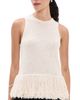 Apiece Apart Apiece Apart Maeve Knit Fringe Tank Ivory - 1