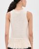 Apiece Apart Apiece Apart Maeve Knit Fringe Tank Ivory - 3