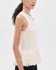 Apiece Apart Apiece Apart Maeve Knit Fringe Tank Ivory - 4