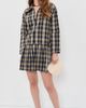 Apiece Apart Apiece Apart Romana Mini Dress Basket Weave Plaid - 5