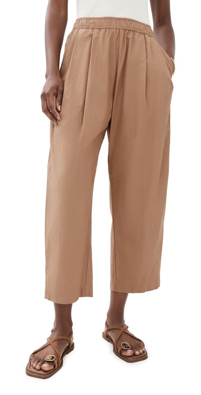 Apiece Apart Apiece Apart Spa Pleat Pants Deep Khaki