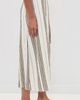 Apiece Apart Apiece Apart Stripe Marsala Wrap Skirt Affogato Stripe - 4