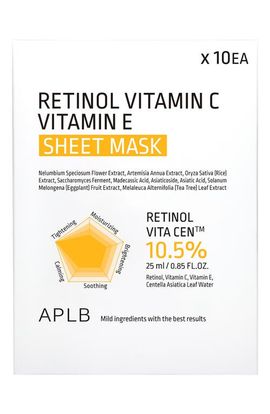 APLB APLB Retinol Vitamin C & Vitamin E Sheet Mask Set 