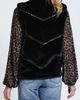 APNY APNY Chevron Panel Faux Fur Vest - 2