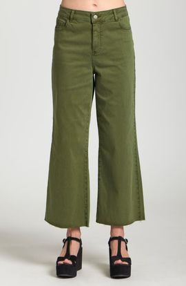 APNY APNY Crop Raw Hem Wide Leg Jeans
