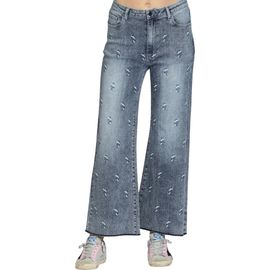 APNY APNY Embroidered Wide Leg Jeans