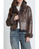 APNY APNY Faux Fur Trim Faux Leather Jacket - 1