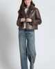 APNY APNY Faux Fur Trim Faux Leather Jacket - 5