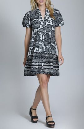 APNY APNY Flounce Floral Print Dress