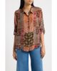 APNY APNY Print Button-Up Shirt with Roll-Tab Sleeves - 1