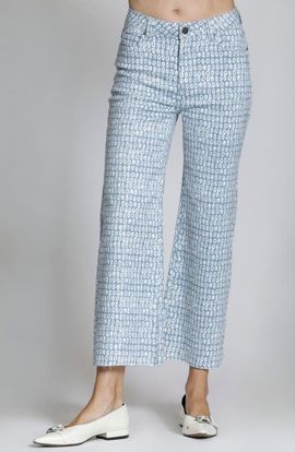 APNY APNY Print Crop Wide Leg Jeans