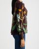 APNY APNY Print Split Neck Top with Smocked Cuffs - 3
