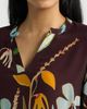 APNY APNY Print Split Neck Top with Smocked Cuffs - 4