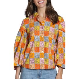 APNY APNY Printed Cotton Button-Up Shirt