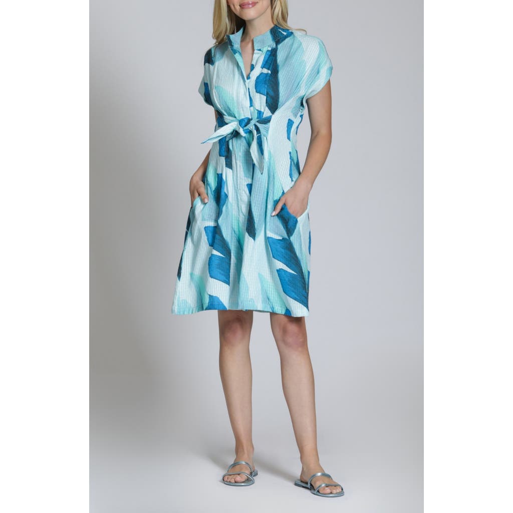 APNY APNY Short Sleeve Seersucker Shirtdress