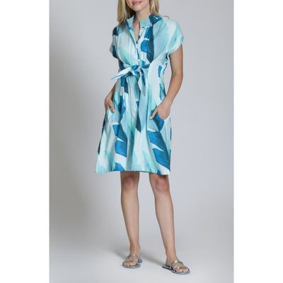 APNY APNY Short Sleeve Seersucker Shirtdress