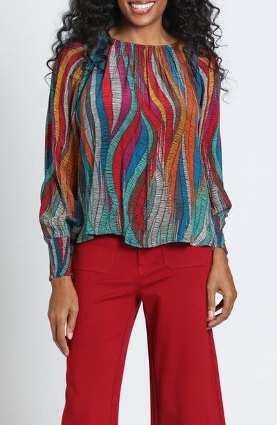 APNY APNY Smocked Cuff Pullover Top