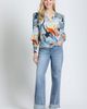 APNY APNY Split Neck Top with Smocked Cuffs - 3