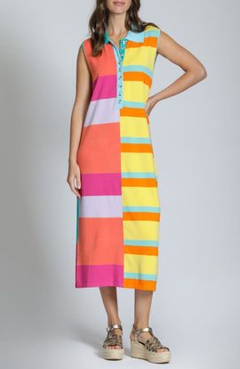 APNY APNY Stripe Polo Dress