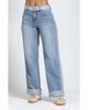 APNY APNY Track Stripe High Waist Straight Leg Jeans - 1