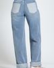 APNY APNY Track Stripe High Waist Straight Leg Jeans - 2