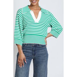 APNY APNY V-Neck Polo Sweater