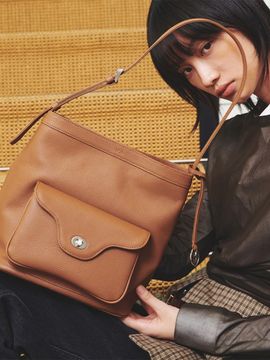 APOA Suave Leather Bucket Bag