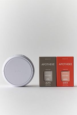 Apotheke Apotheke Pura 5 Smart Diffuser & Starter Fragrance Refill Set in Sea Salt Grapefruit/White Vetiver at Urban Outfitters
